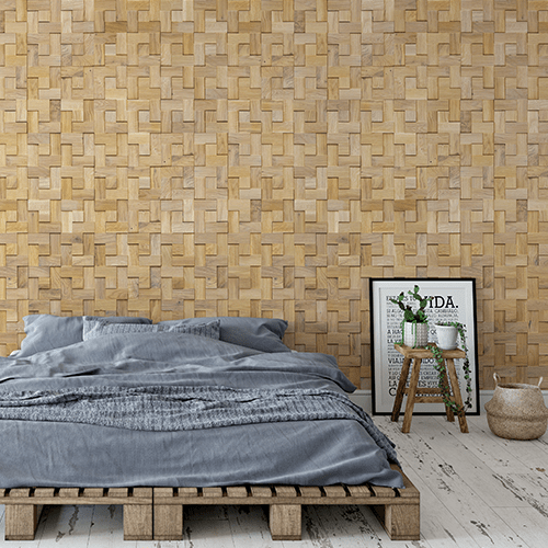 Cubetti Design | Wooden wallcovering | Harmony