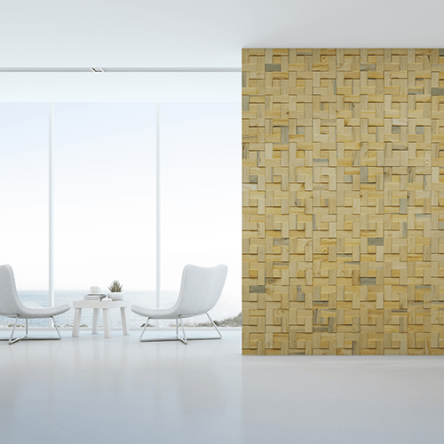 Cubetti Design | Wooden wallcovering | Sunlight